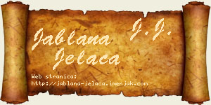 Jablana Jelača vizit kartica